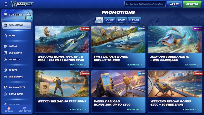 BassBet bonuses