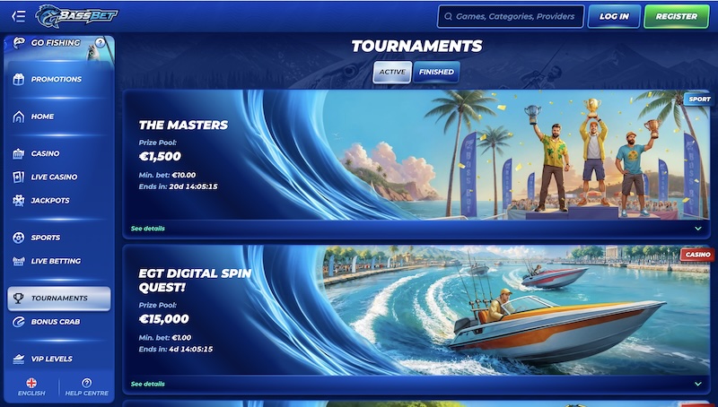 BassBet tournaments