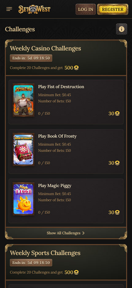 betwest-casino-challenges