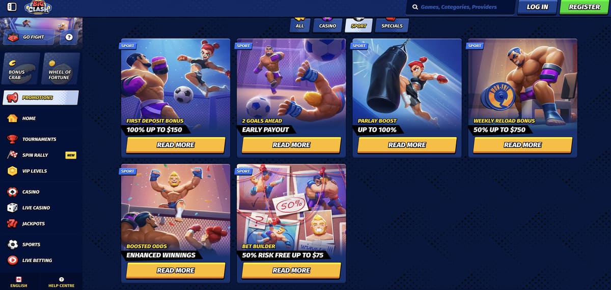 bigclash bonuses for sports bettors