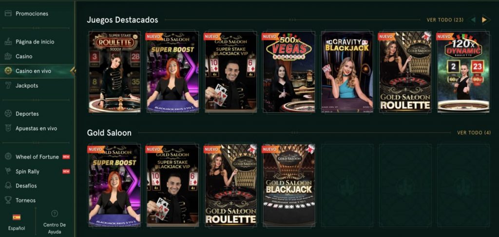 casinia-en-vivo-games