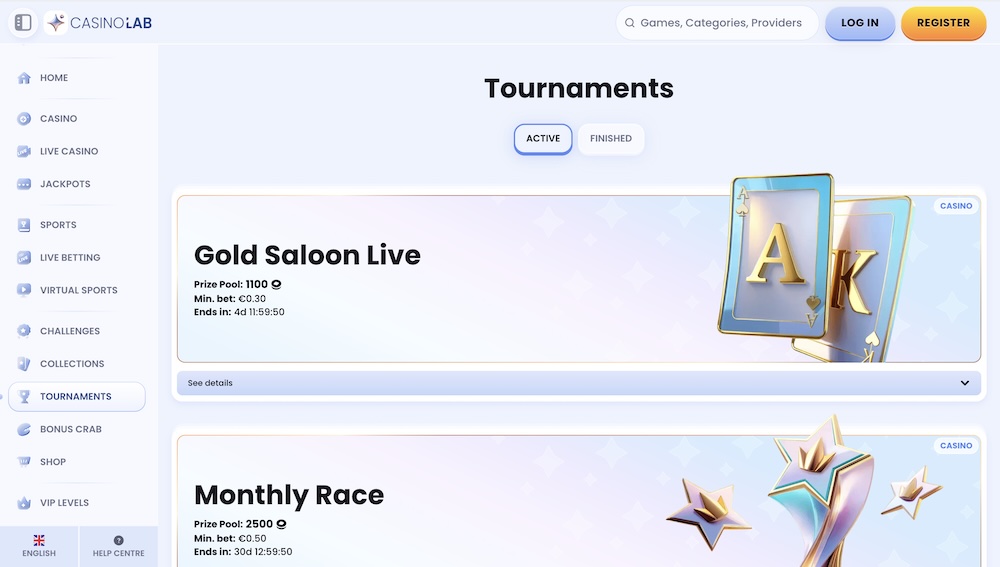 CasinoLab tournaments