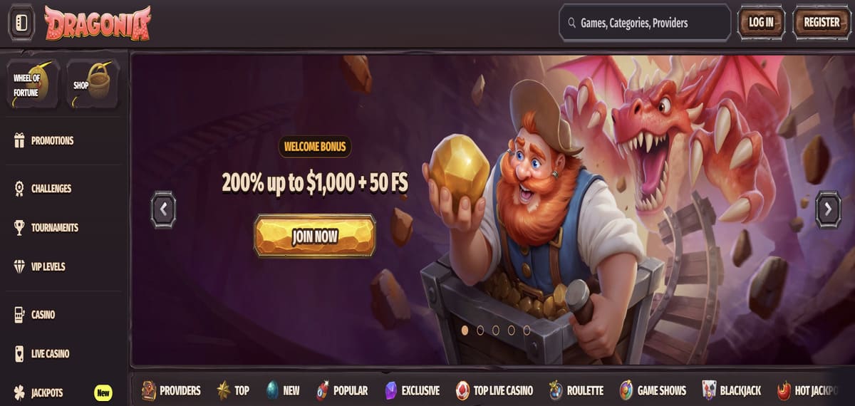 dragonia casino