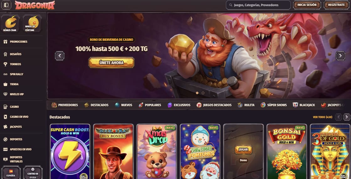 dragonia casino lobby