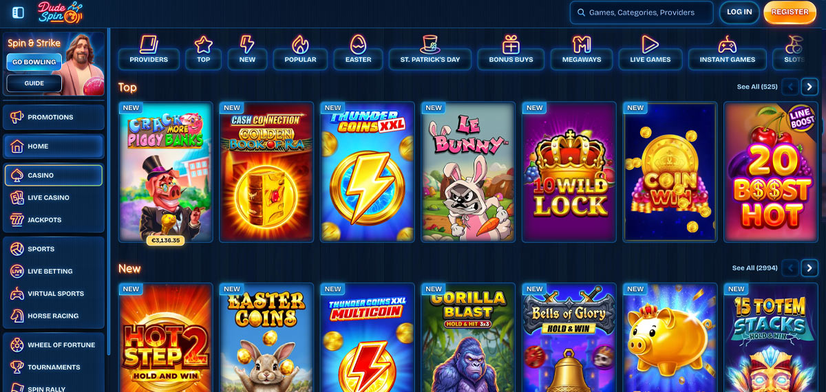 dudespin-casino-games