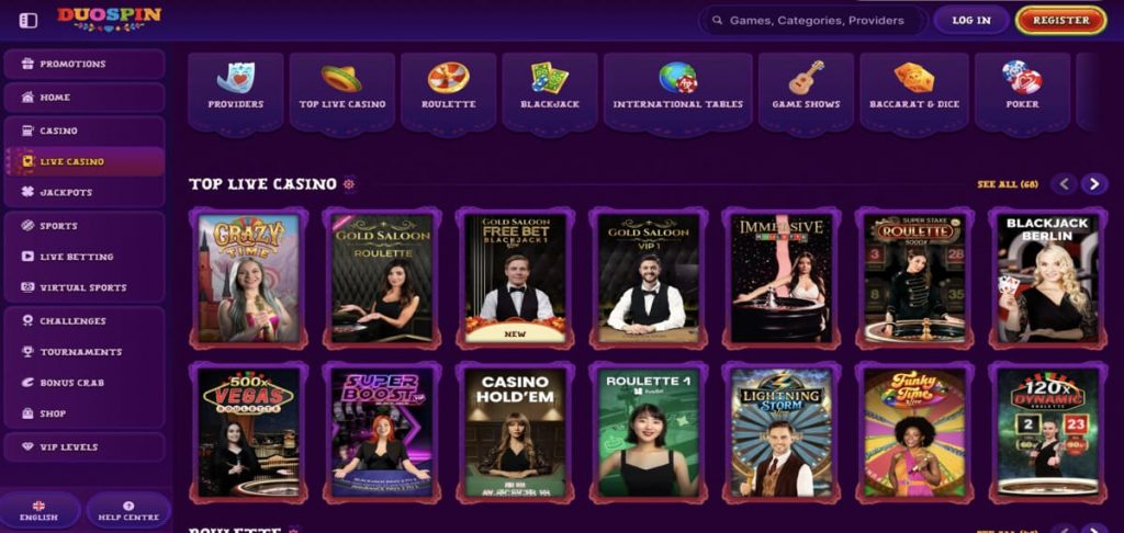 DuoSpin Casino games