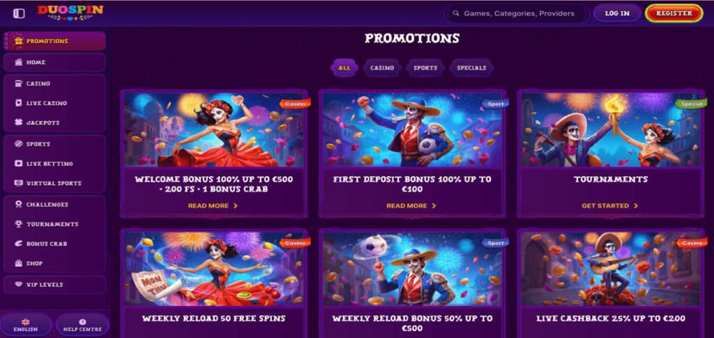 DuoSpin Casino promo