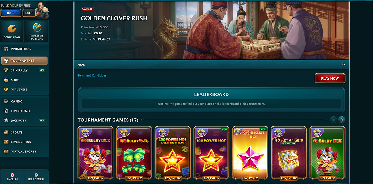 golden-clover-rush-tournament