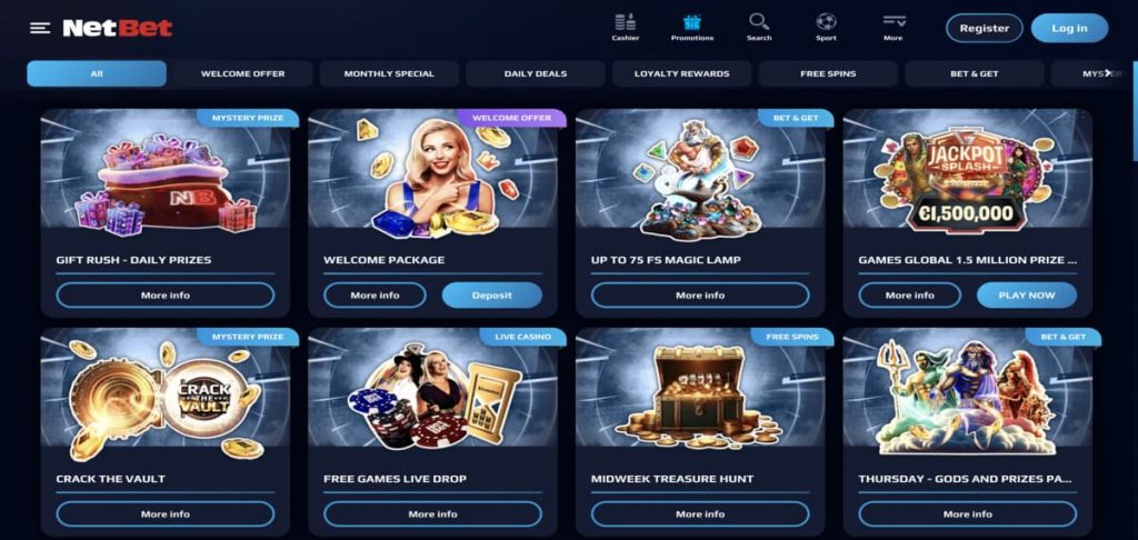 NetBet casino promo