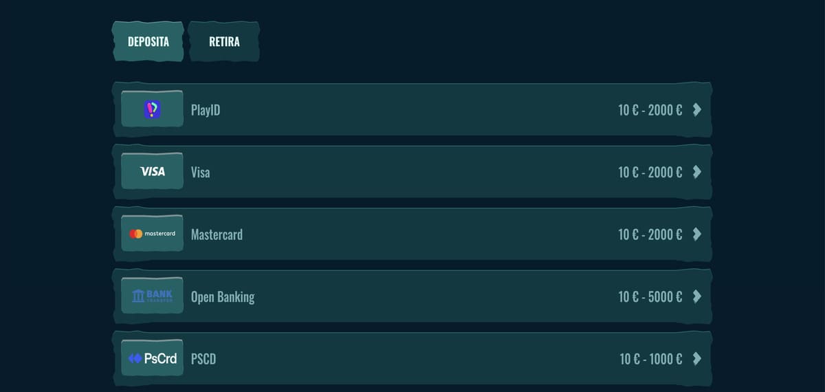 pagos en casino nuevo