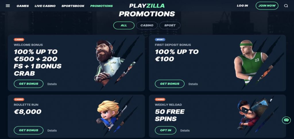 Playzilla Casino promo