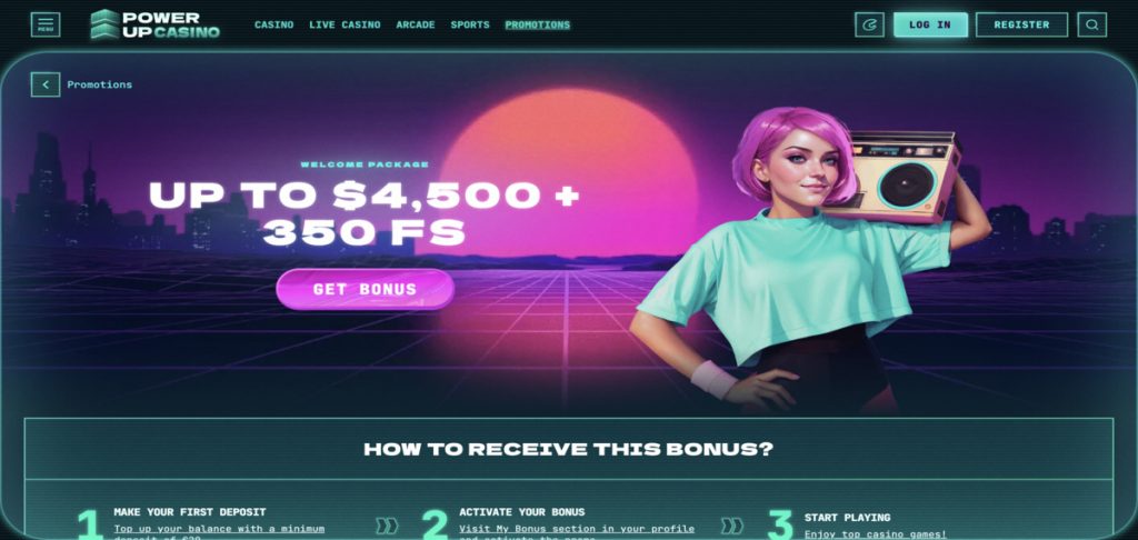  PowerUP welcome bonus