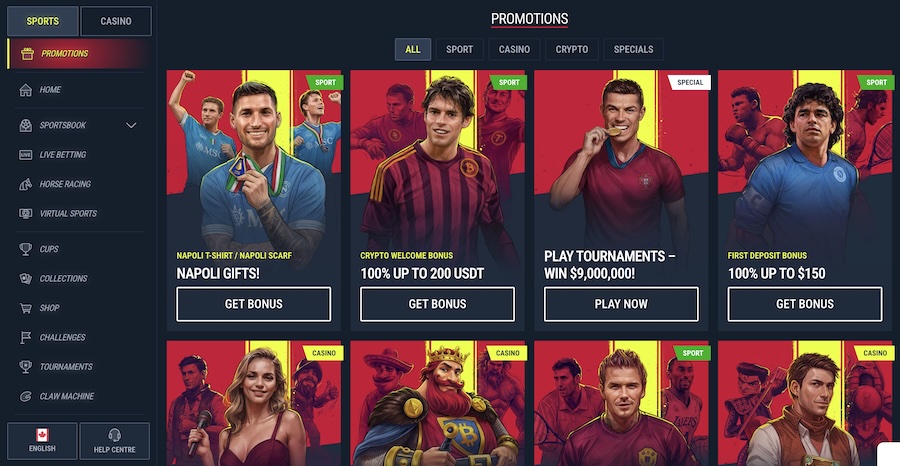 Rabona betting promotions