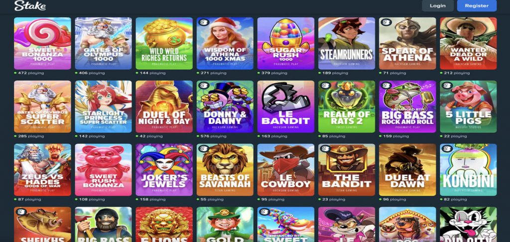 stake casino games