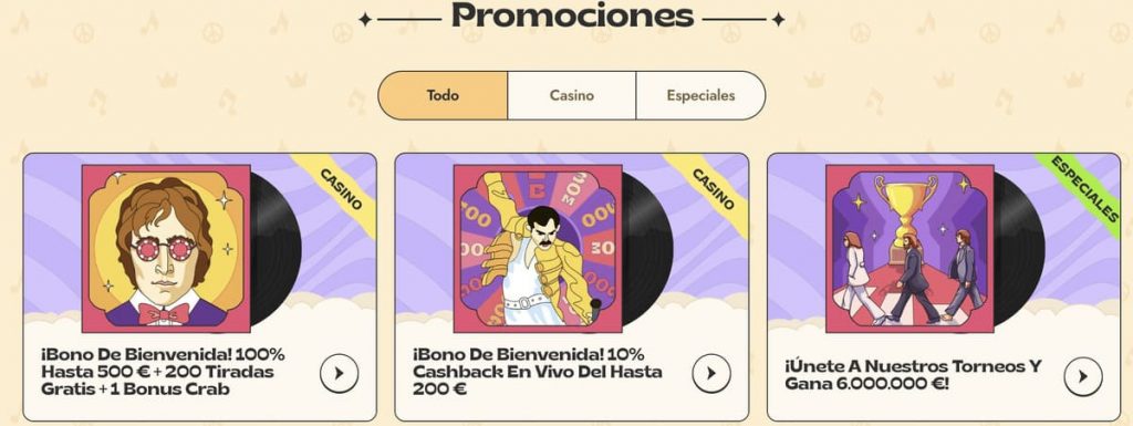 vinil casino bonos
