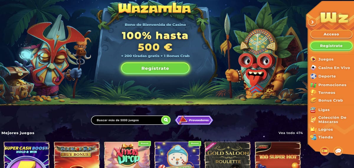 wazamba lobby
