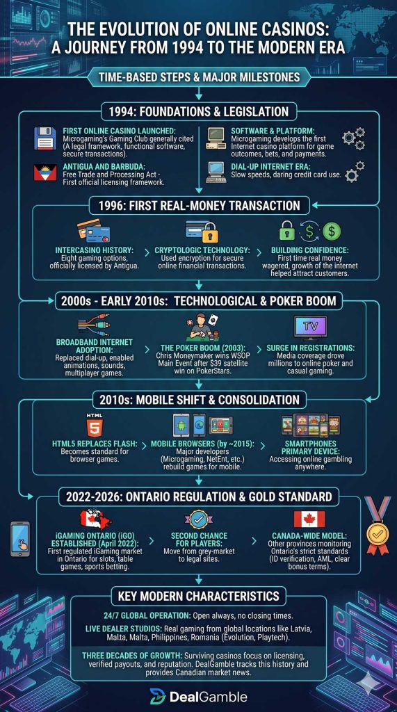 when-casino-started-online