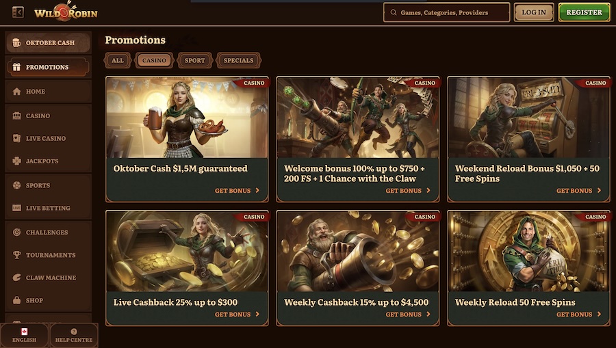 WildRobin promotions