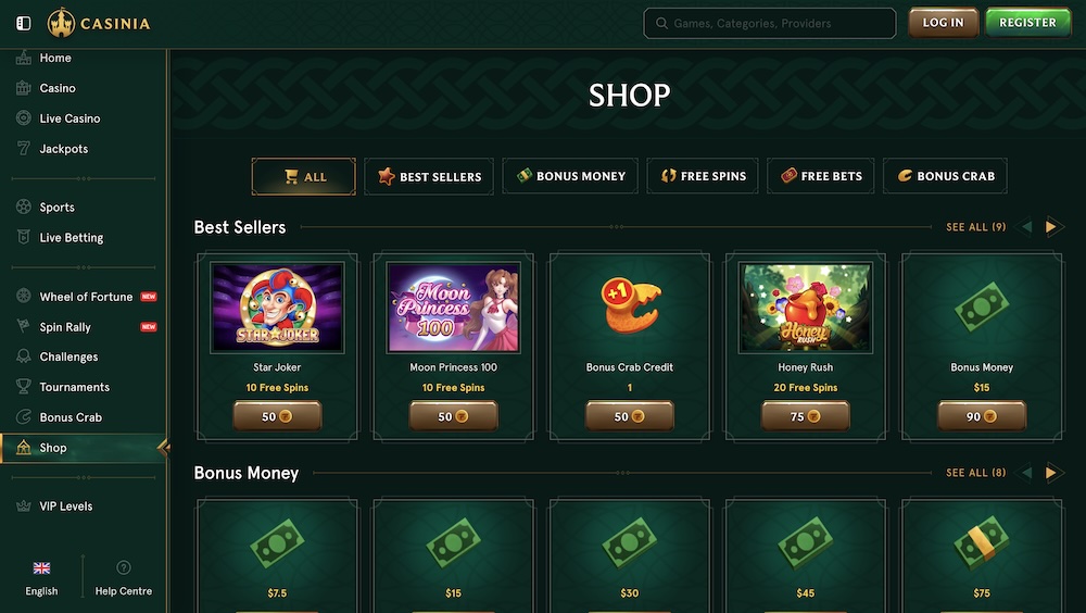 Casinia shop