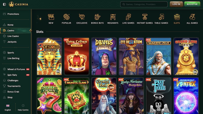 Casinia slots