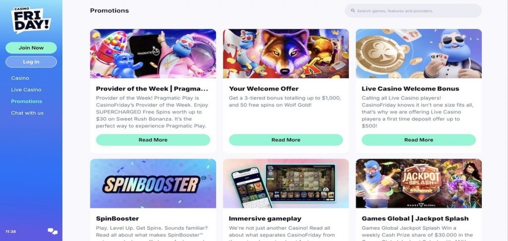 CasinoFriday Bonus