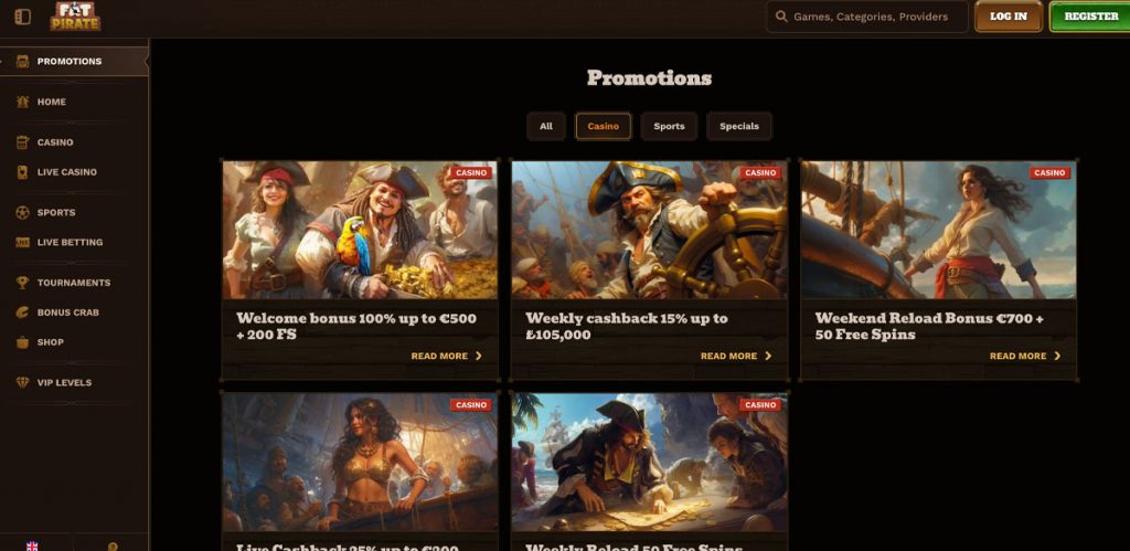 fatpirate casino promotions