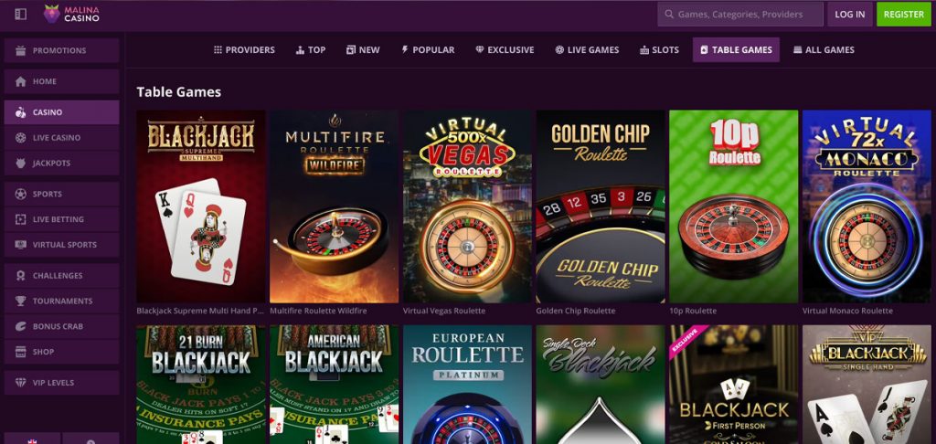 malina casino