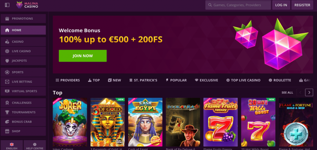 malina casino