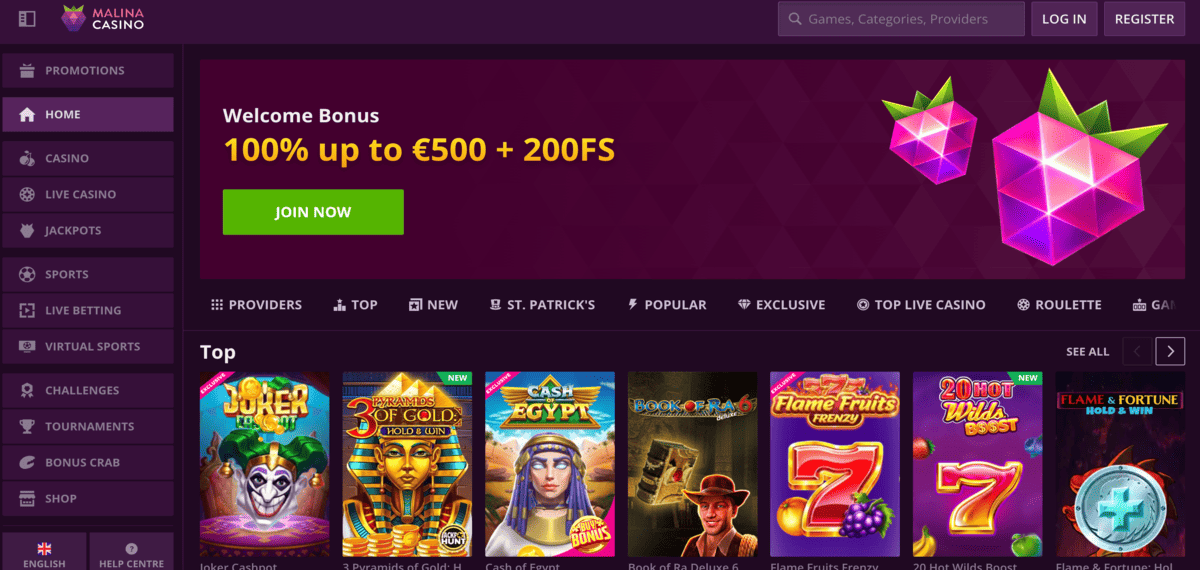 malina casino