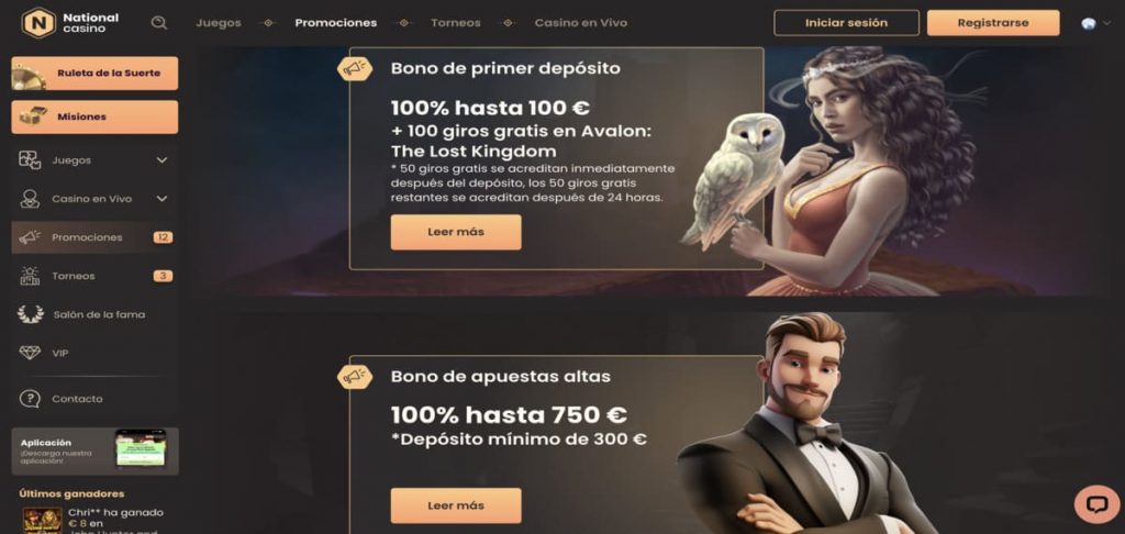 National casino bono