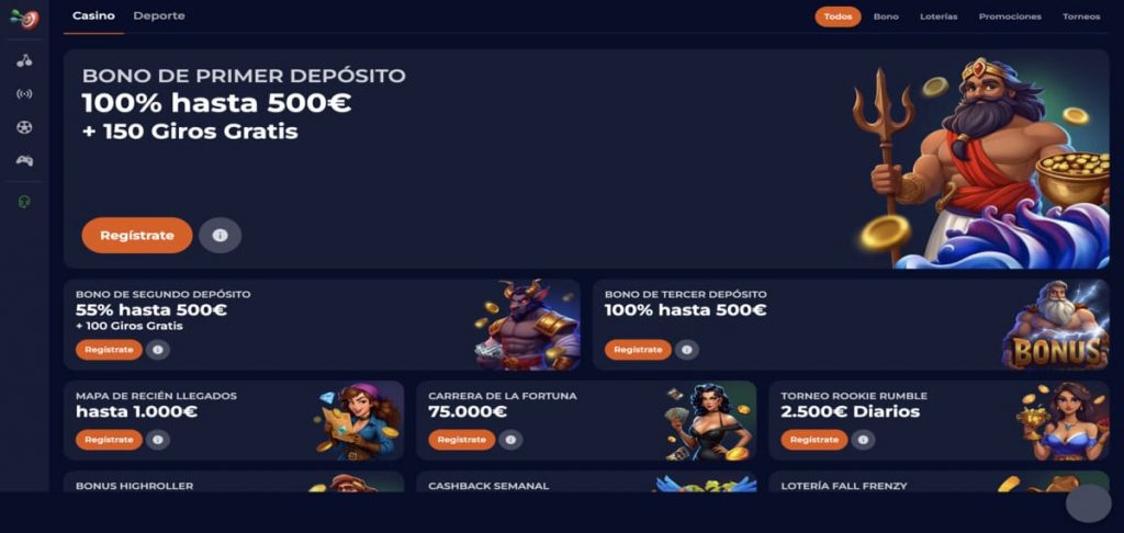 Nine Casino bonus