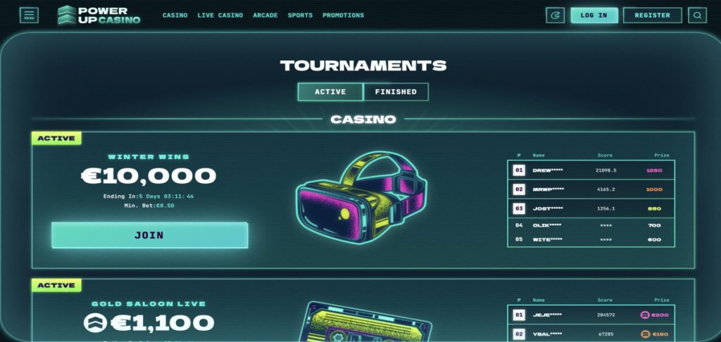  PowerUP tournaments