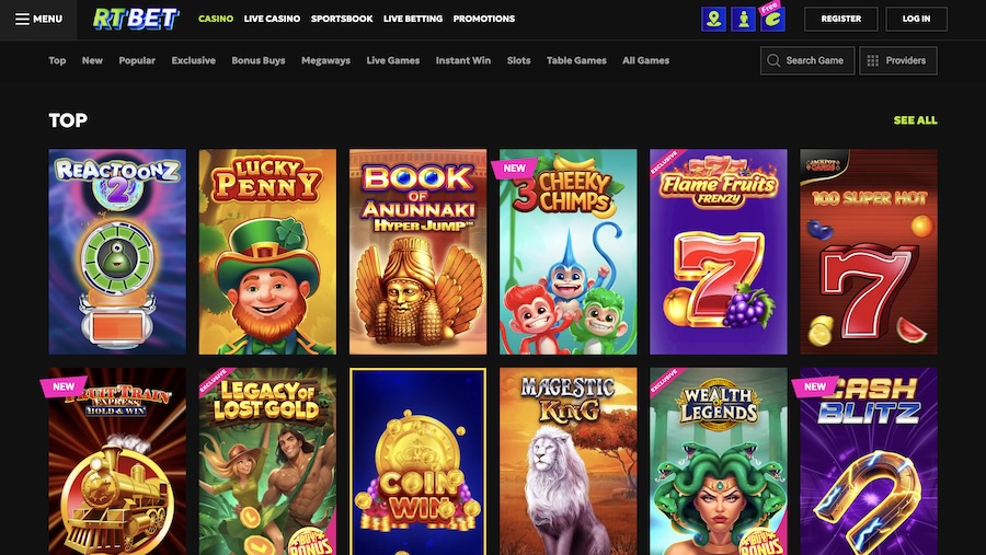 RTbet games