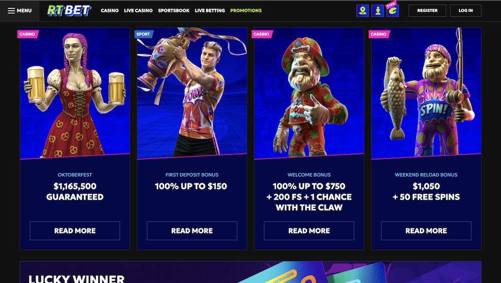 RTbet promotions