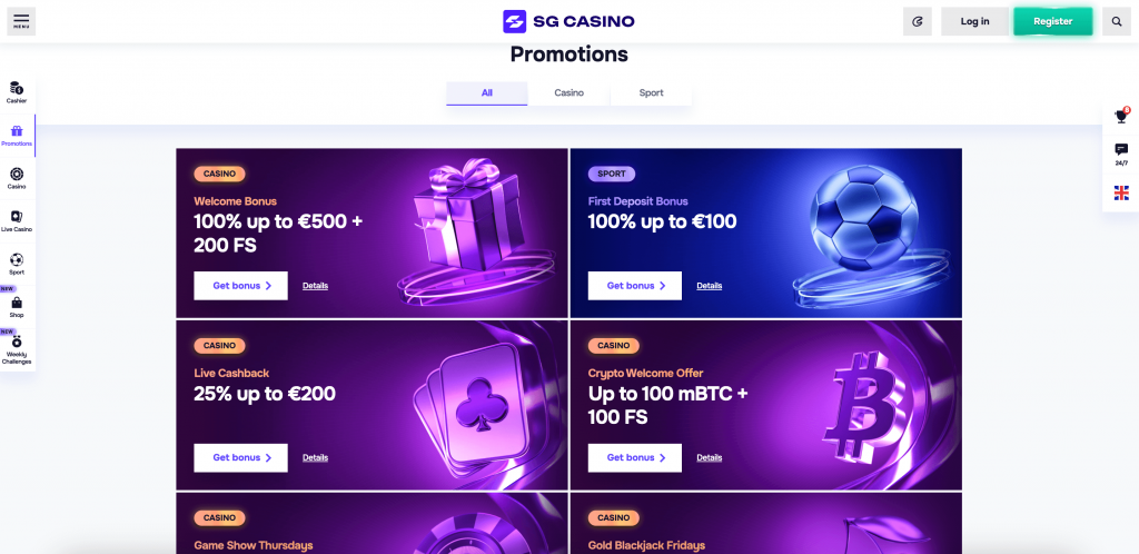 sgcasino promotions